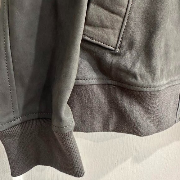 Abercrombie Genuine Suede Bomber Jacket - Picture 3 of 11